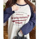 ラグランロゴプリントロンT 綿100％天竺 | moment+ | 詳細画像15 