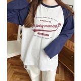 ラグランロゴプリントロンT 綿100％天竺 | moment+ | 詳細画像17 