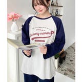 ラグランロゴプリントロンT 綿100％天竺 | moment+ | 詳細画像19 