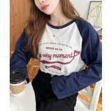 ラグランロゴプリントロンT 綿100％天竺 | moment+ | 詳細画像26 