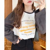 ラグランロゴプリントロンT 綿100％天竺 | moment+ | 詳細画像5 