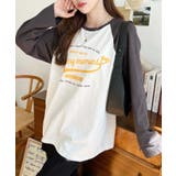 ラグランロゴプリントロンT 綿100％天竺 | moment+ | 詳細画像8 