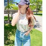 ハート刺繍半袖Tシャツ | moment+ | 詳細画像28 