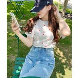 ハート刺繍半袖Tシャツ | moment+ | 詳細画像32 