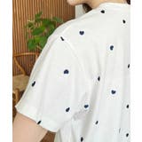 ハート刺繍半袖Tシャツ | moment+ | 詳細画像8 