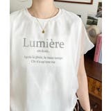 裾ドロストオーガンジーレイヤードプリント半袖Tシャツ | moment+ | 詳細画像11 
