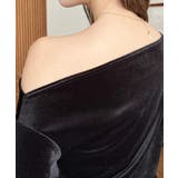 オフショルドレープシャイニーベロアプルオーバー(ドレープネック ドレープカットソ… | moment+ | 詳細画像11 