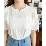 袖ハートホールリボン半袖Tシャツ | moment+ | 詳細画像10 