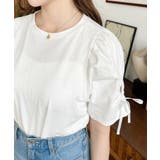 袖ハートホールリボン半袖Tシャツ | moment+ | 詳細画像11 