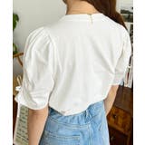袖ハートホールリボン半袖Tシャツ | moment+ | 詳細画像13 