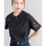 フラワー刺繍半袖Tシャツ | moment+ | 詳細画像21
