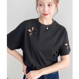 フラワー刺繍半袖Tシャツ | moment+ | 詳細画像23