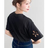 フラワー刺繍半袖Tシャツ | moment+ | 詳細画像25