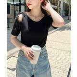 肩スリットリボン半袖トップス | moment+ | 詳細画像12 