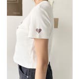 ラインストーンロゴ半袖チビTシャツ | moment+ | 詳細画像12