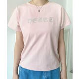 ラインストーンロゴ半袖Tシャツ | moment+ | 詳細画像12 
