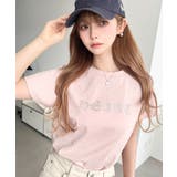 ラインストーンロゴ半袖Tシャツ | moment+ | 詳細画像6 