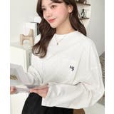ワンポイント刺繍ポケットロンT | moment+ | 詳細画像10 