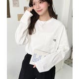 ワンポイント刺繍ポケットロンT | moment+ | 詳細画像11 