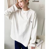 ワンポイント刺繍ポケットロンT | moment+ | 詳細画像17 