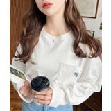 ワンポイント刺繍ポケットロンT | moment+ | 詳細画像2 