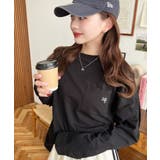 ワンポイント刺繍ポケットロンT | moment+ | 詳細画像25 