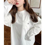 ワンポイント刺繍ポケットロンT | moment+ | 詳細画像3 