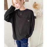 ワンポイント刺繍ポケットロンT | moment+ | 詳細画像30 