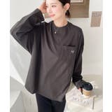 ワンポイント刺繍ポケットロンT | moment+ | 詳細画像40 