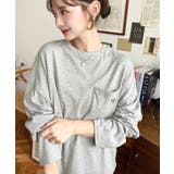 ワンポイント刺繍ポケットロンT | moment+ | 詳細画像41 