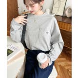 ワンポイント刺繍ポケットロンT | moment+ | 詳細画像42 