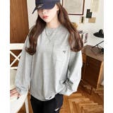 ワンポイント刺繍ポケットロンT | moment+ | 詳細画像44 