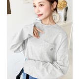 ワンポイント刺繍ポケットロンT | moment+ | 詳細画像49 