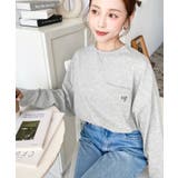 ワンポイント刺繍ポケットロンT | moment+ | 詳細画像50 