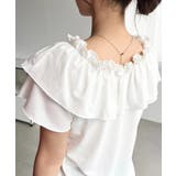 マルチウェイオフショルクロスフリルTシャツ | moment+ | 詳細画像10