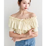 マルチウェイオフショルクロスフリルTシャツ | moment+ | 詳細画像15