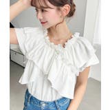 マルチウェイオフショルクロスフリルTシャツ | moment+ | 詳細画像2