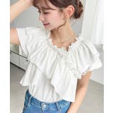 マルチウェイオフショルクロスフリルTシャツ | moment+ | 詳細画像3