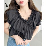 マルチウェイオフショルクロスフリルTシャツ | moment+ | 詳細画像30