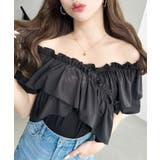 マルチウェイオフショルクロスフリルTシャツ | moment+ | 詳細画像32