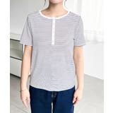 \カジュアルTの定番!/ヘンリーネックボーダー半袖Tシャツ | moment+ | 詳細画像12