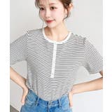 \カジュアルTの定番!/ヘンリーネックボーダー半袖Tシャツ | moment+ | 詳細画像15