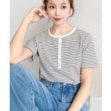 \カジュアルTの定番!/ヘンリーネックボーダー半袖Tシャツ | moment+ | 詳細画像19