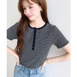 \カジュアルTの定番!/ヘンリーネックボーダー半袖Tシャツ | moment+ | 詳細画像22