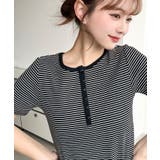 \カジュアルTの定番!/ヘンリーネックボーダー半袖Tシャツ | moment+ | 詳細画像28