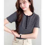 \カジュアルTの定番!/ヘンリーネックボーダー半袖Tシャツ | moment+ | 詳細画像29