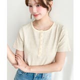 \カジュアルTの定番!/ヘンリーネックボーダー半袖Tシャツ | moment+ | 詳細画像30
