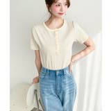 \カジュアルTの定番!/ヘンリーネックボーダー半袖Tシャツ | moment+ | 詳細画像34