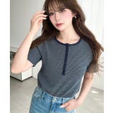 \カジュアルTの定番!/ヘンリーネックボーダー半袖Tシャツ | moment+ | 詳細画像40