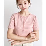 \カジュアルTの定番!/ヘンリーネックボーダー半袖Tシャツ | moment+ | 詳細画像54